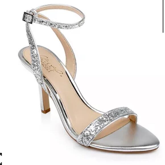 Women's Jewel Badgley Mischka Ojai II Evening Sandals - Sz 7.5 - Picture 1 of 10